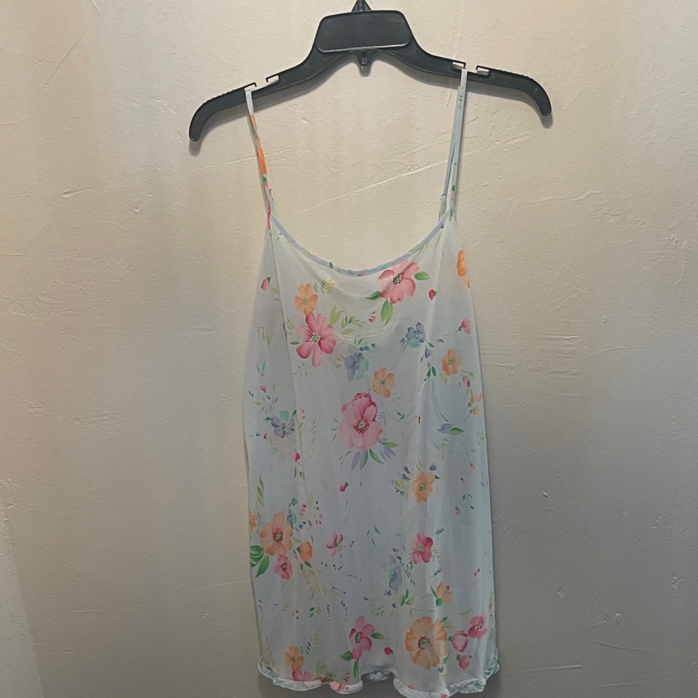 Victoria's Secret Sheer Pastel Floral Camisole